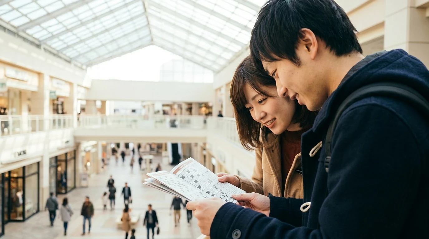 大型複合施設の館内 - 謎解きイベントの舞台